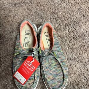 Hey Dude Colorful Knit Slip-On Shoes